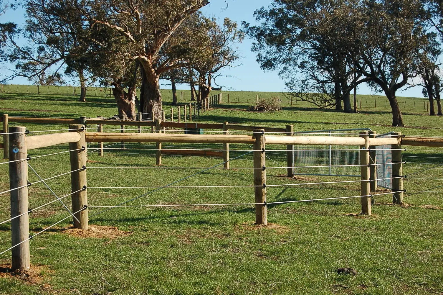 wood corner posts example