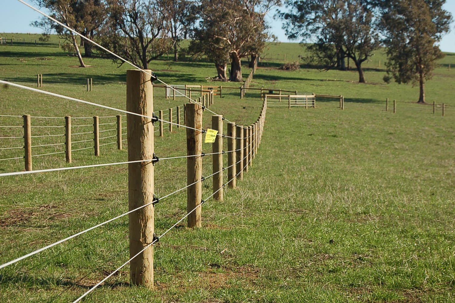 wood line posts example