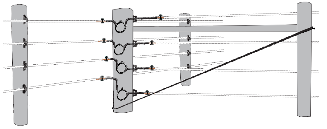 Build a cross fence connection with the paddock perimeter 