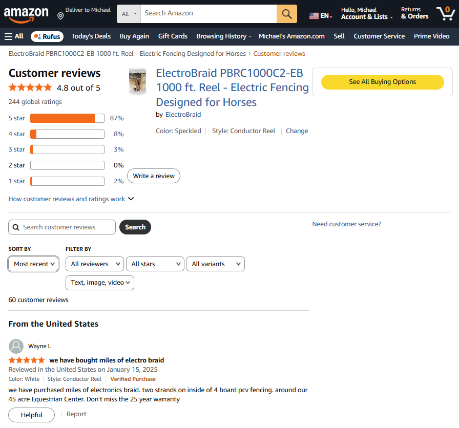 Amazon Product Description and Rating Summary